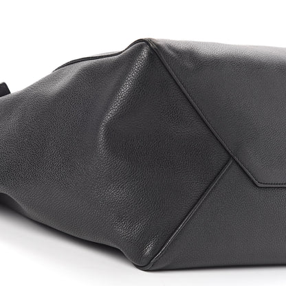 Celine Soft Grained Calfskin Small Belt Cabas Phantom Black 10 of 11