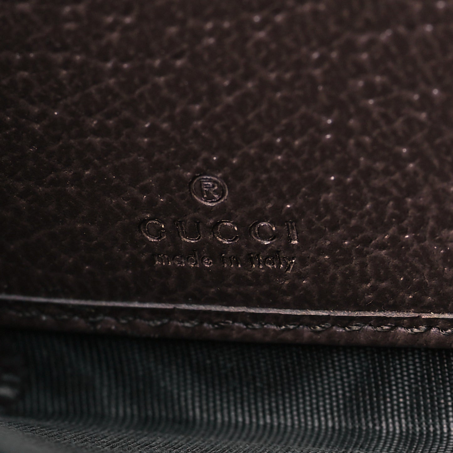 Monogram Jumbo GG Textured Dollar Calfskin Diana Zip Around Continental Wallet Camel Ebony New Acero