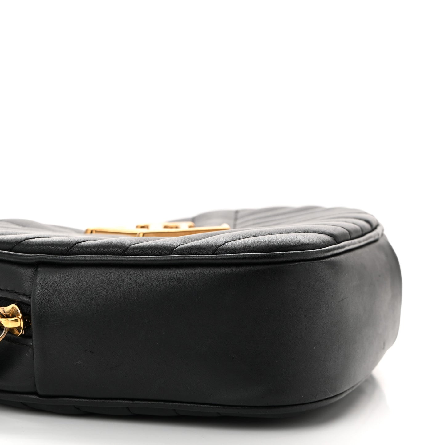 Calfskin New Wave Heart Bag Black