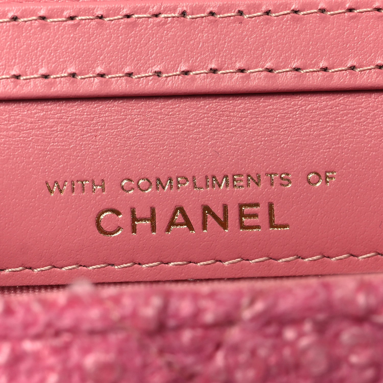 Chanel Tweed Quilted Flap Chain Waist Bag Pink 7 of 12