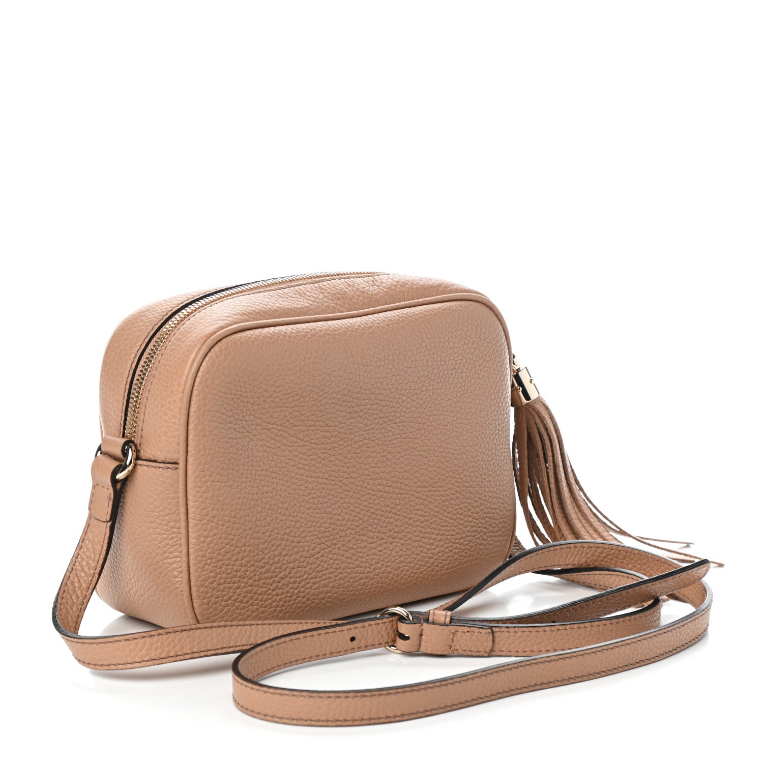 Gucci Pebbled Calfskin Small Soho Disco Bag Rose Beige 3 of 9