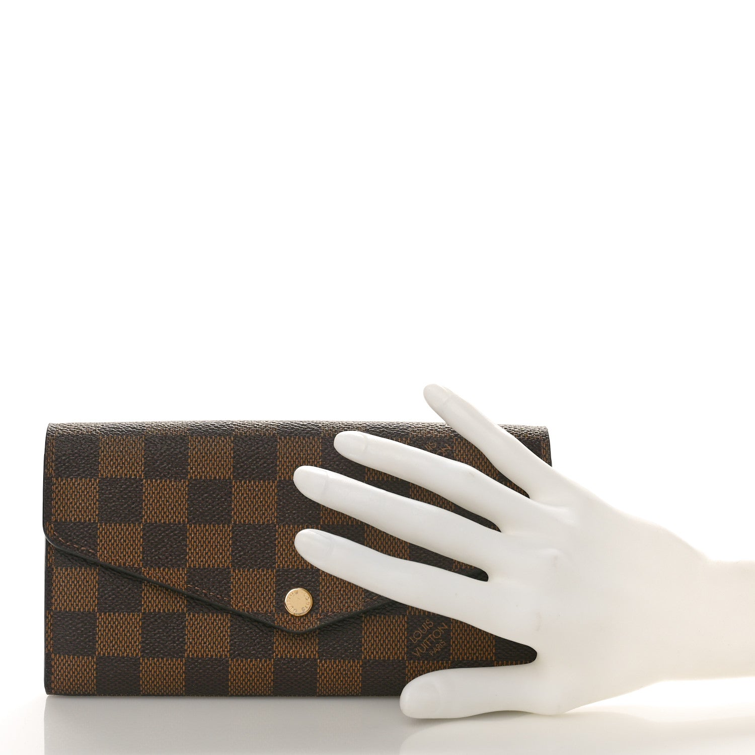 Louis Vuitton Damier Ebene Sarah Wallet NM 2 of 8