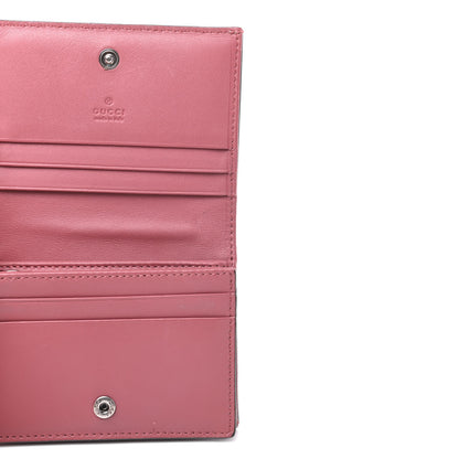 Gucci GG Supreme Monogram Blooms Card Case Wallet Beige Multicolor Dry Rose 5 of 9