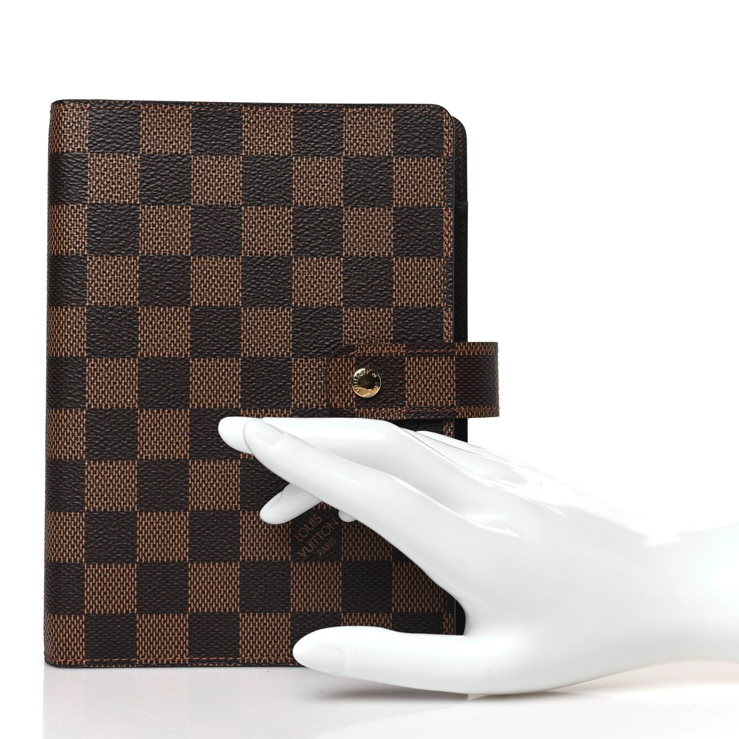 Damier Ebene Medium Ring Agenda Cover