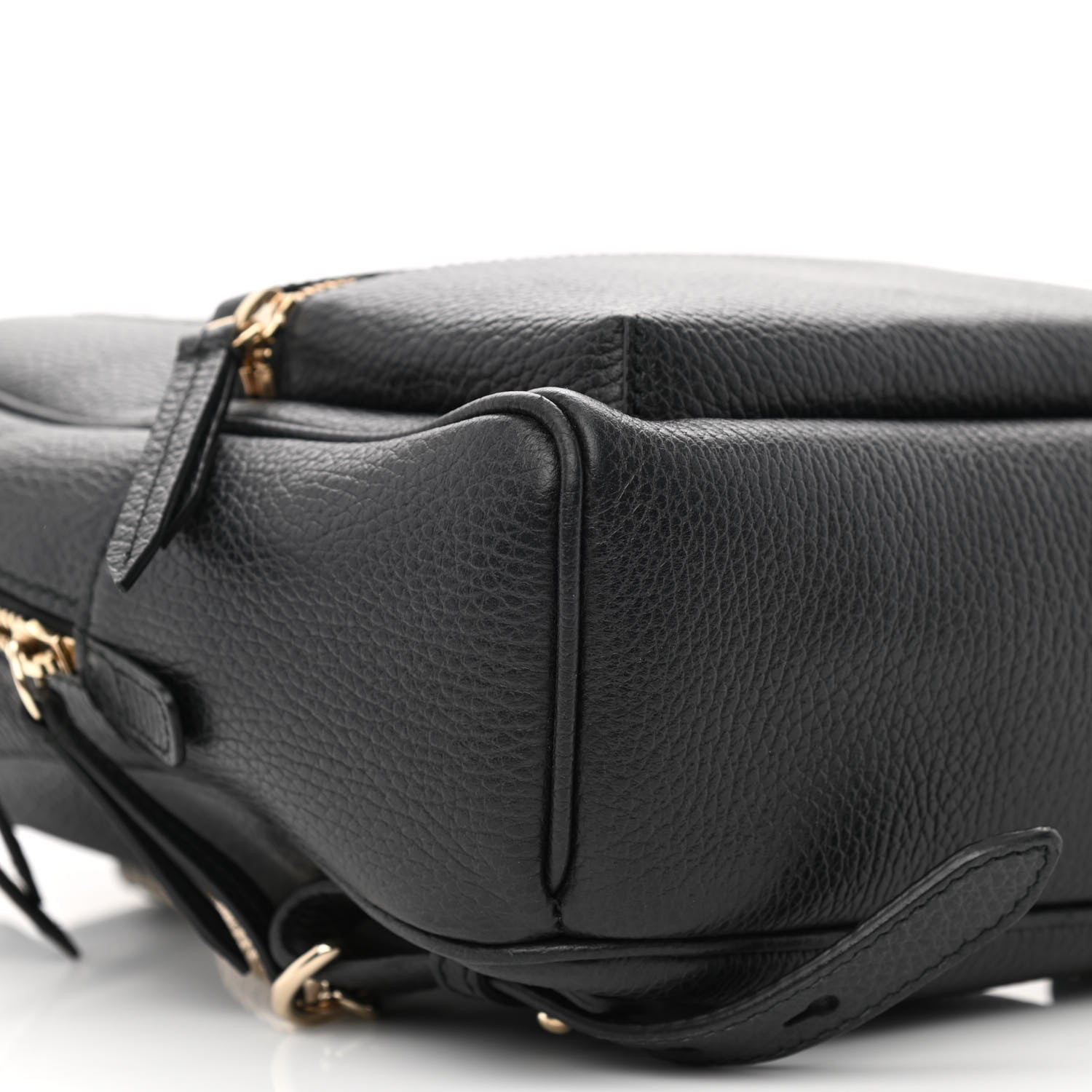 Gucci Pebbled Calfskin Soho Chain Backpack Black 9 of 11