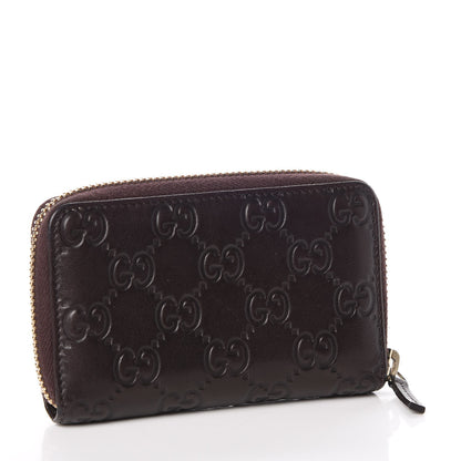 Gucci Guccissima Zip Around Card Case Chocolate 3 of 7