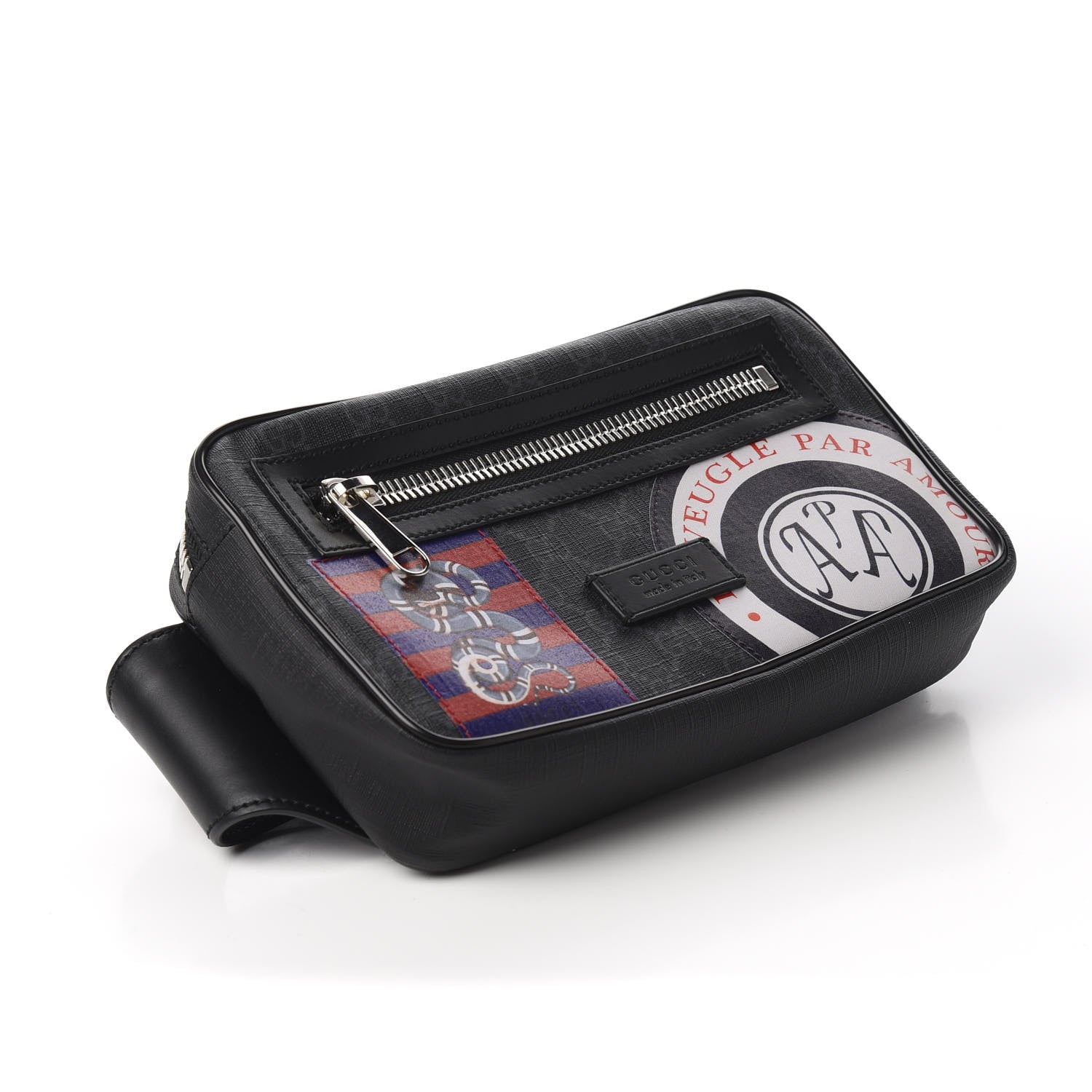 Gucci GG Supreme Monogram Night Courrier Belt Bag Black Multicolor 3 of 8