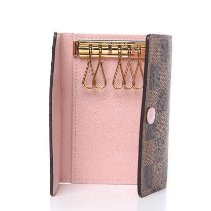 Louis Vuitton Damier Ebene Multicles 6 Key Holder Rose Ballerine 5 of 8