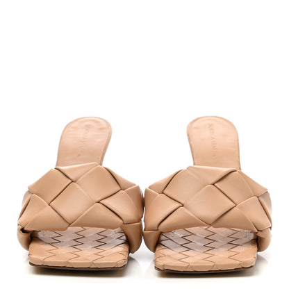 Bottega Veneta Nappa Maxi Intrecciato Lido Mule Sandals 39.5 Cipria 2 of 8