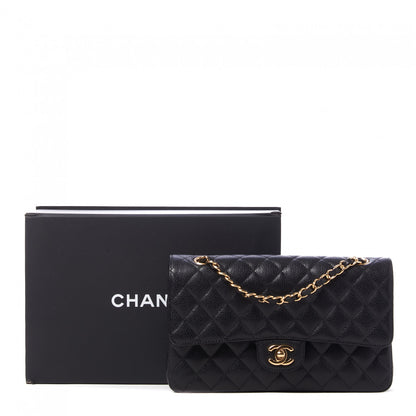 Chanel Caviar Quilted Medium Double Flap Black 10 of 10
