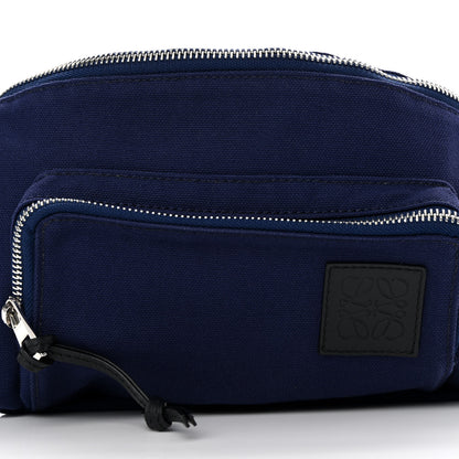 Loewe Canvas Front Pocket Logo Patch Bumbag Navy Blue 8 of 12