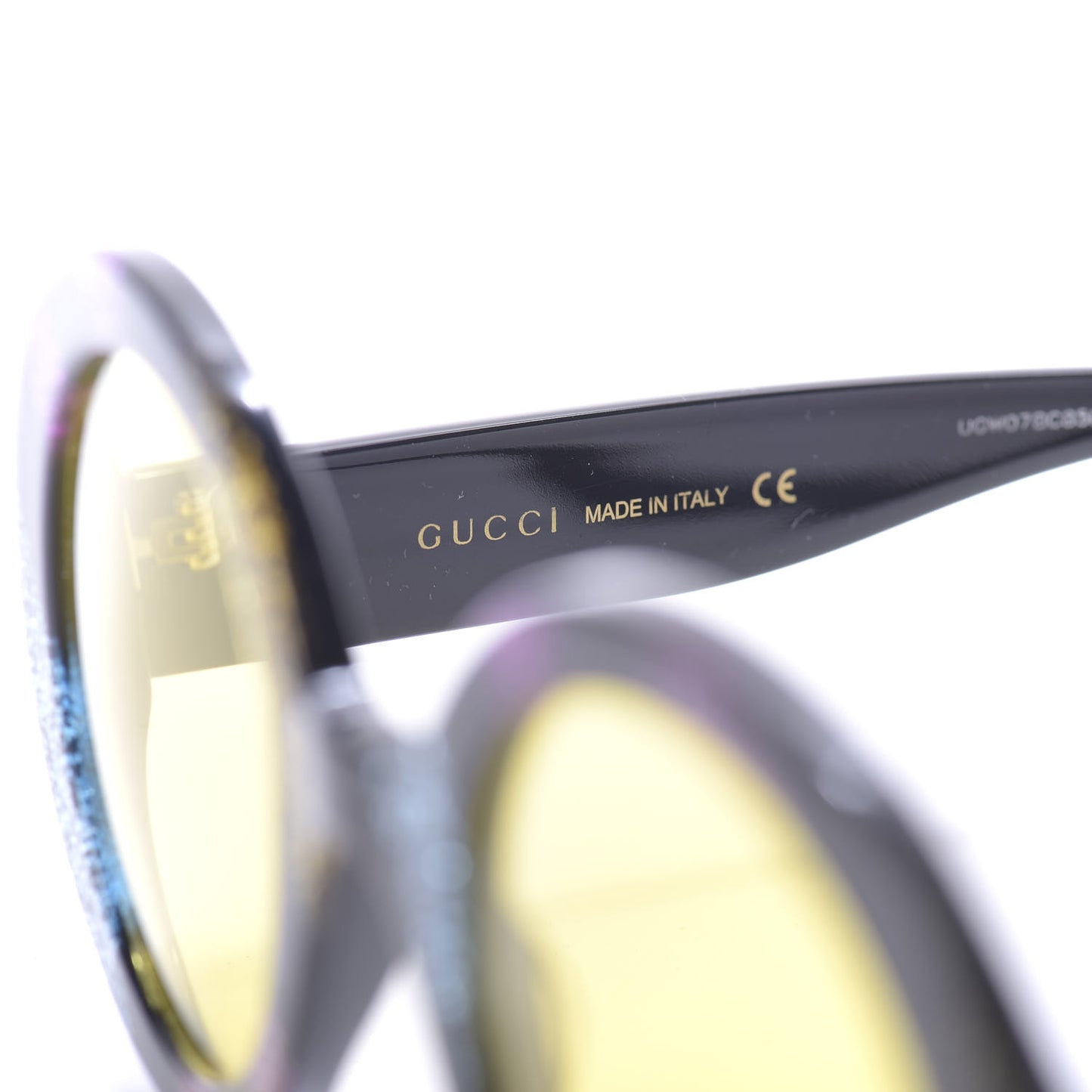 Acetate Round Glitter GG0319S Sunglasses Rainbow