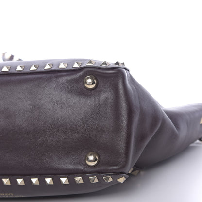 Valentino Garavani Vitello Small Rockstud Tote Griotte 14 of 14