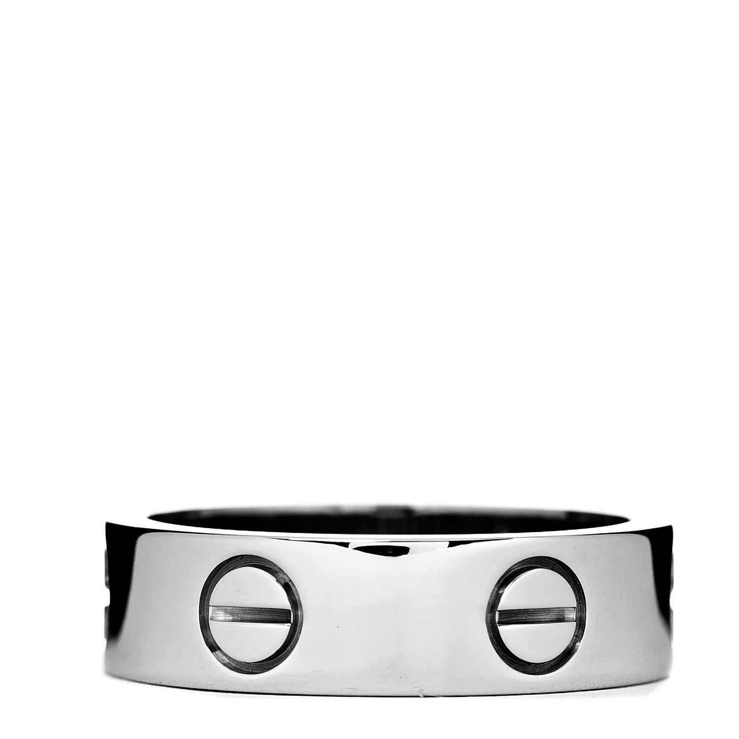 Cartier 18K White Gold 5.5mm LOVE Ring 54 6.75 3 of 5