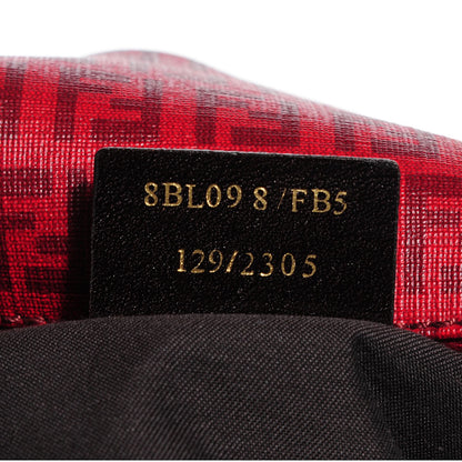 Fendi Zucchino Spalmati Vitello Medium Forever Boston Bordeaux Rubino 7 of 9