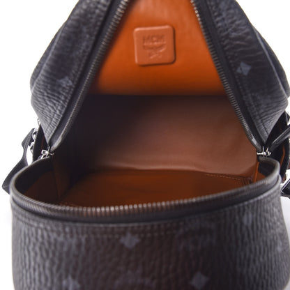 MCM Visetos Small Side Stud Stark Backpack Black 7 of 10