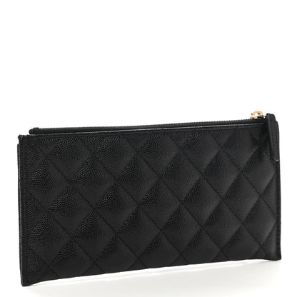 Chanel Caviar Quilted Classic Zip Pouch Black 3 of 6