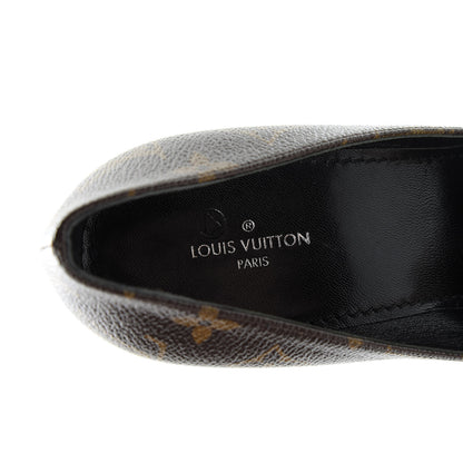 Louis Vuitton Monogram Cherie Pumps 36.5 Black 6 of 8