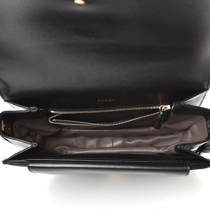 Gucci Azalea Calfskin Small Sylvie 1969 Flap Messenger Bag Black 6 of 10