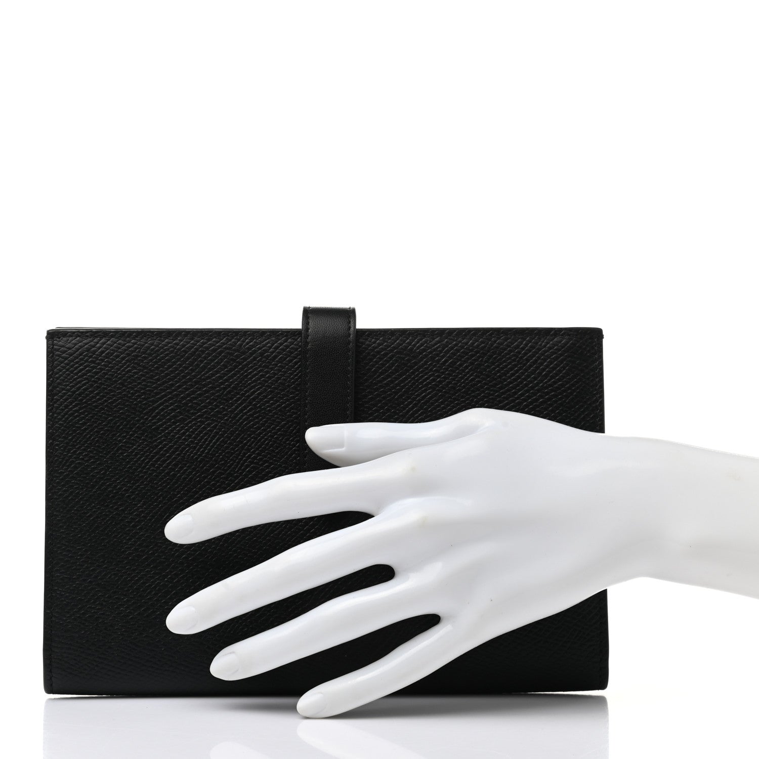 Celine Grained Calfskin Large Multifunction Strap Wallet Black 2 of 7