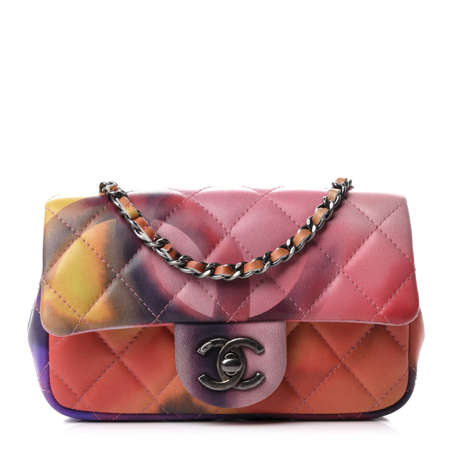 Chanel Lambskin Quilted Extra Mini Flower Power Flap Multicolor 1 of 11