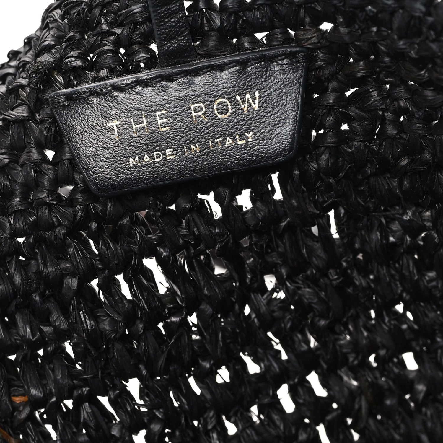 The Row Raffia Oregon Bag Black 7 of 12