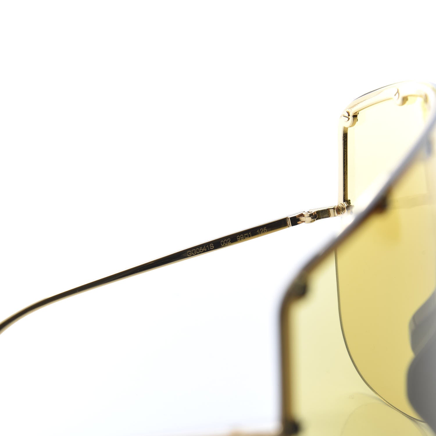 Gucci Star Studded Shield Sunglasses GG0541S Yellow 6 of 8