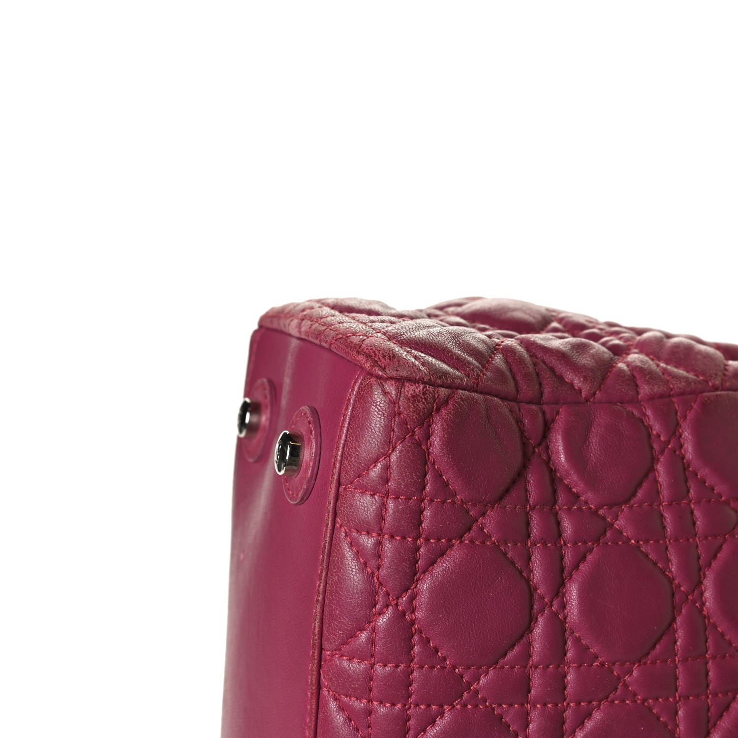 Christian Dior Lambskin Cannage Chri Chri Tote Fuchsia 23 of 24