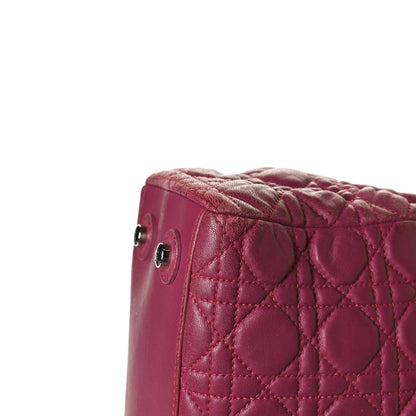 Christian Dior Lambskin Cannage Chri Chri Tote Fuchsia 23 of 24