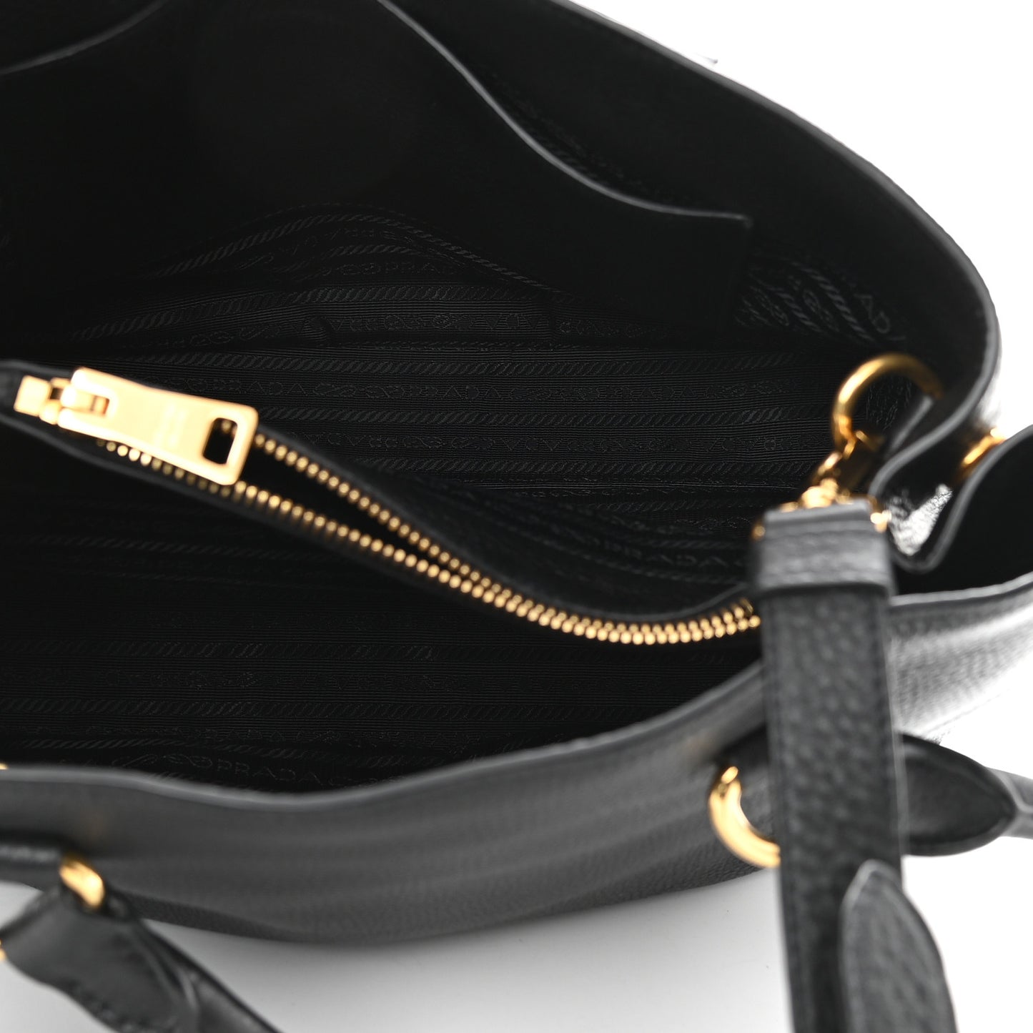 Vitello Phenix Top Handle Bag Black