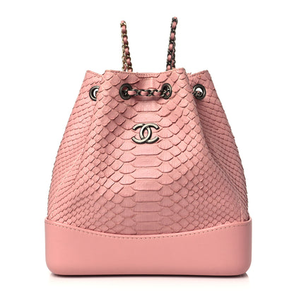 Chanel Python Small Gabrielle Backpack Light Pink 1 of 9