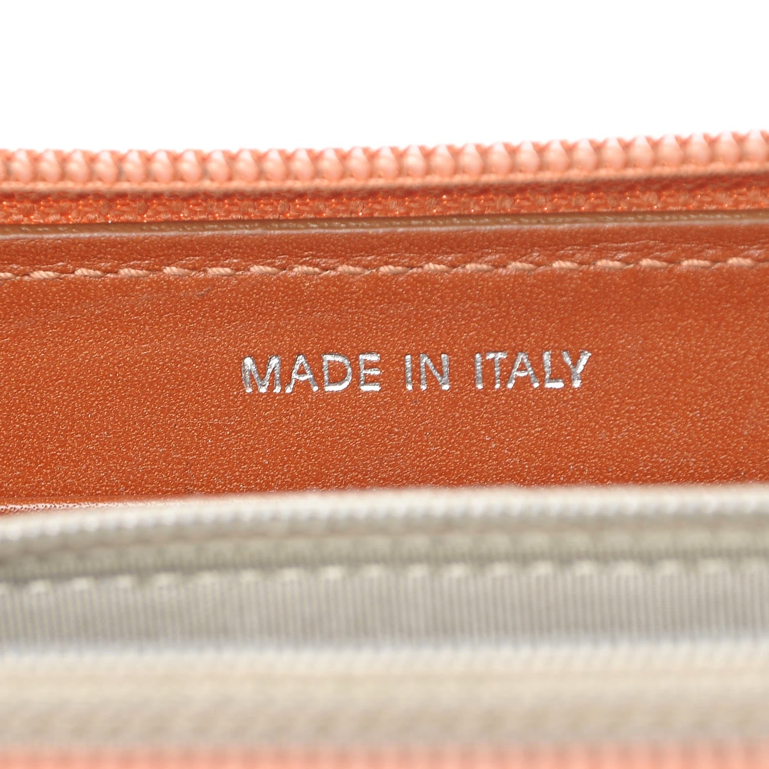 Chanel Caviar Large CC Timeless Zip Around Organizer Wallet Orange 7 of 16