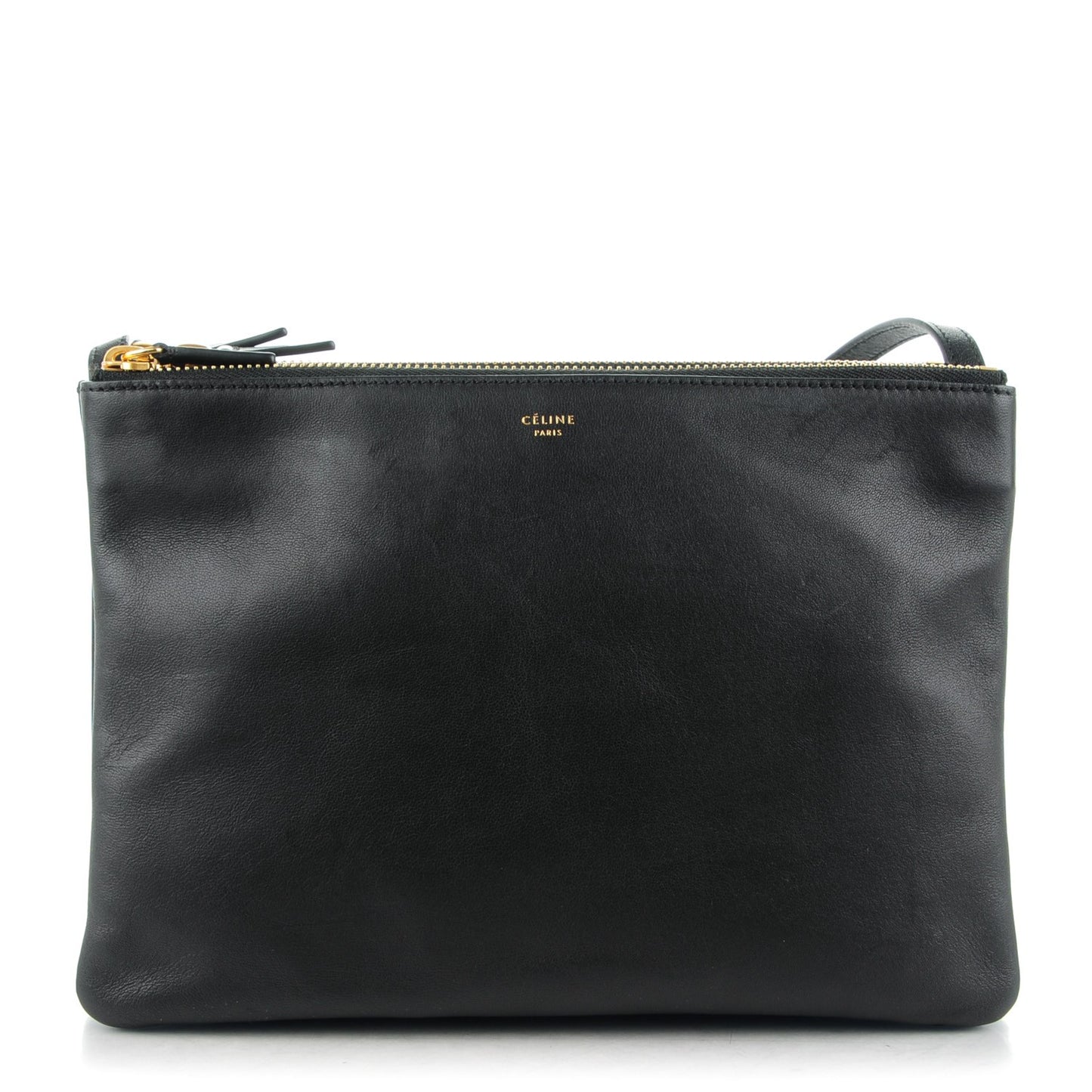 Lambskin Large Trio Crossbody Bag Black