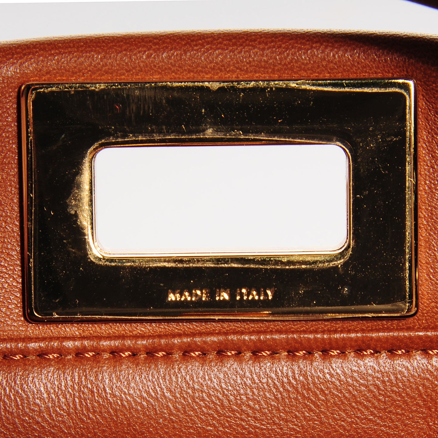 Nappa Mini Peekaboo Iconic Satchel Corteccia