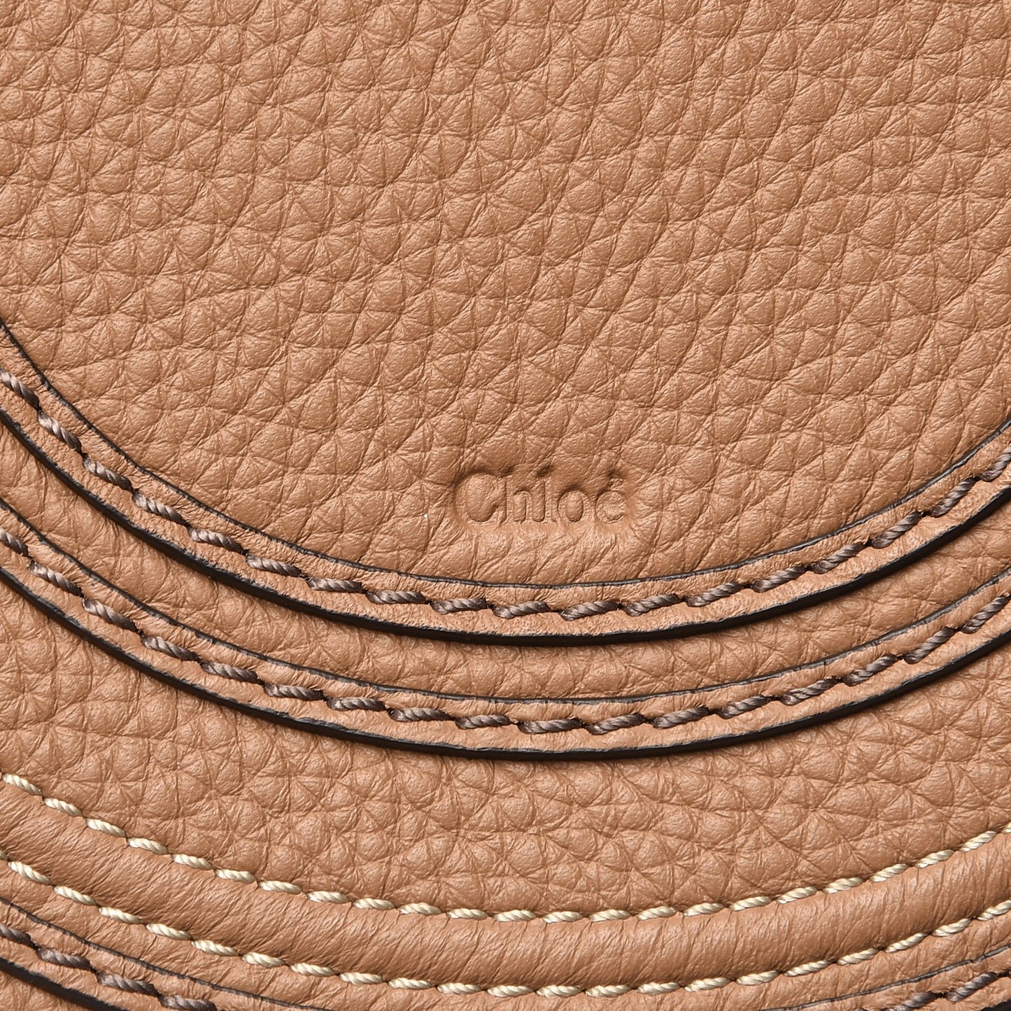 Calfskin Mini Marcie Round Crossbody Bag Nut