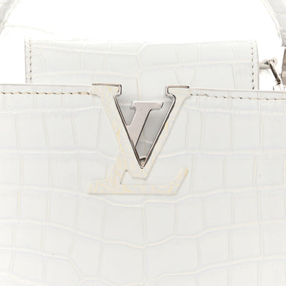 Louis Vuitton Crocodile Mini Capucines White 5 of 12