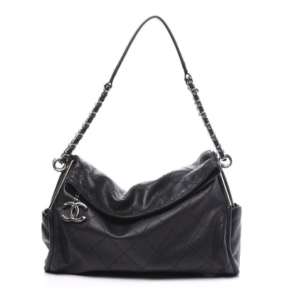 Chanel Lambskin Stitched Medium Ultimate Soft Tote Black 1 of 9