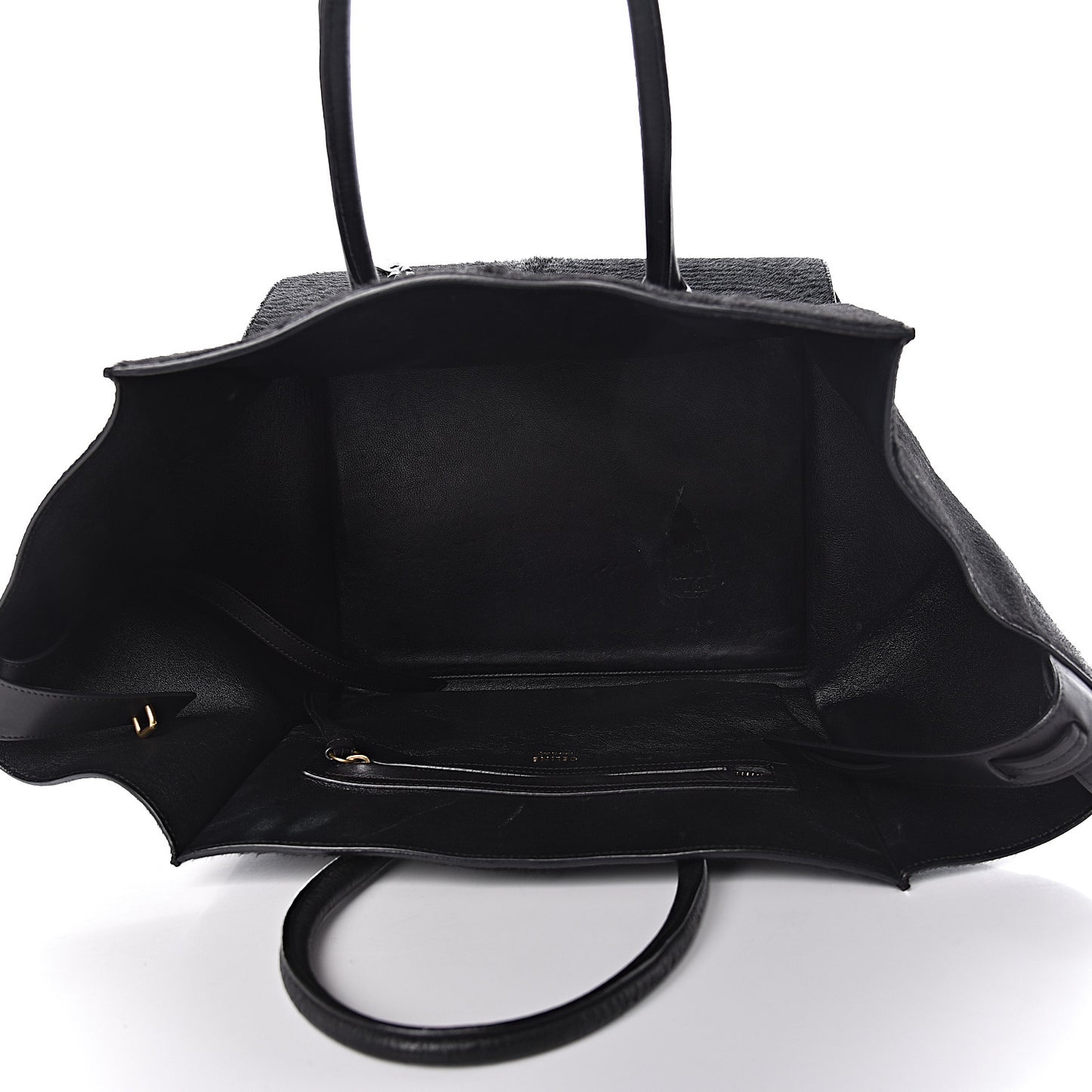 Astrakhan Pony Hair Medium Phantom Luggage Black