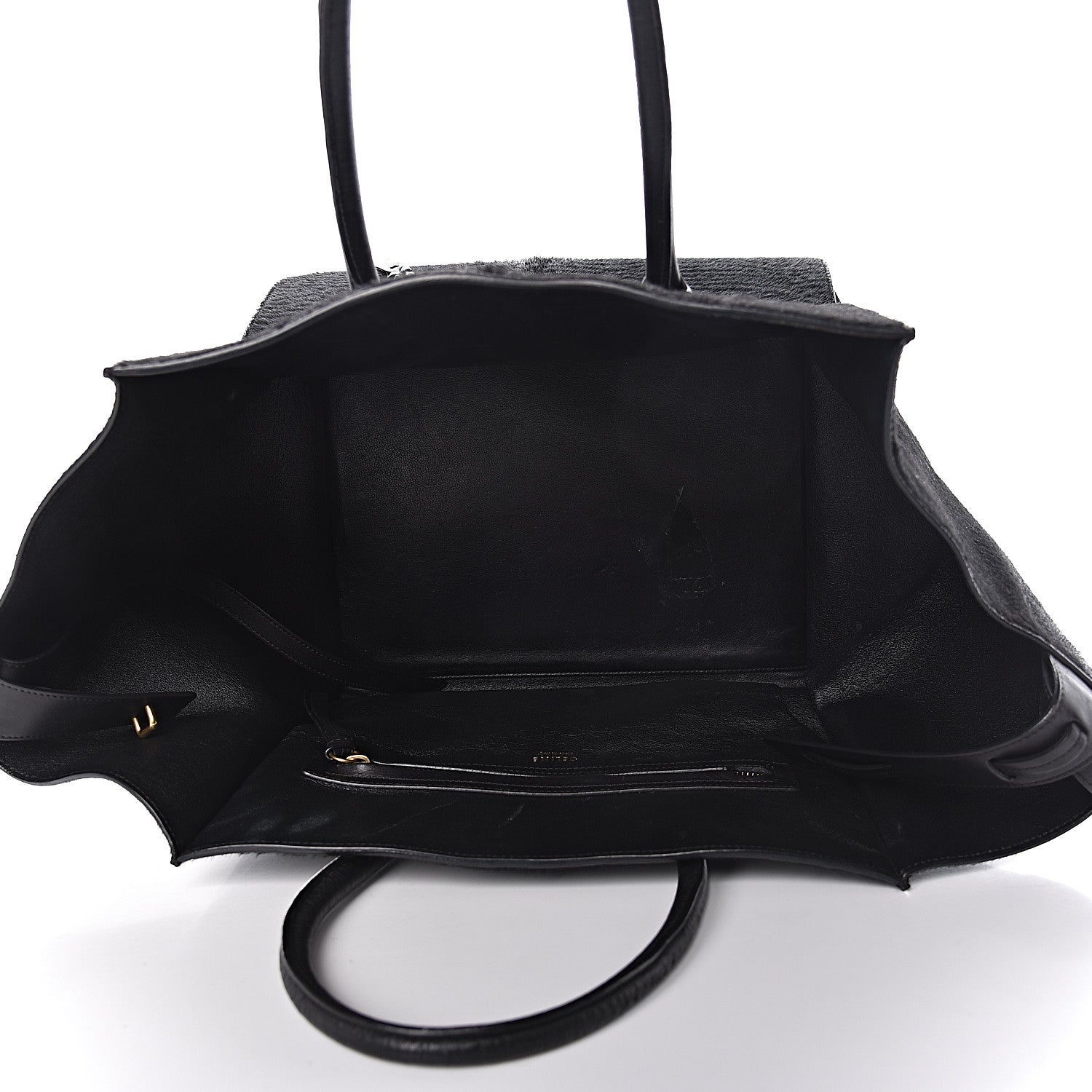 Celine Astrakhan Pony Hair Medium Phantom Luggage Black 5 of 23