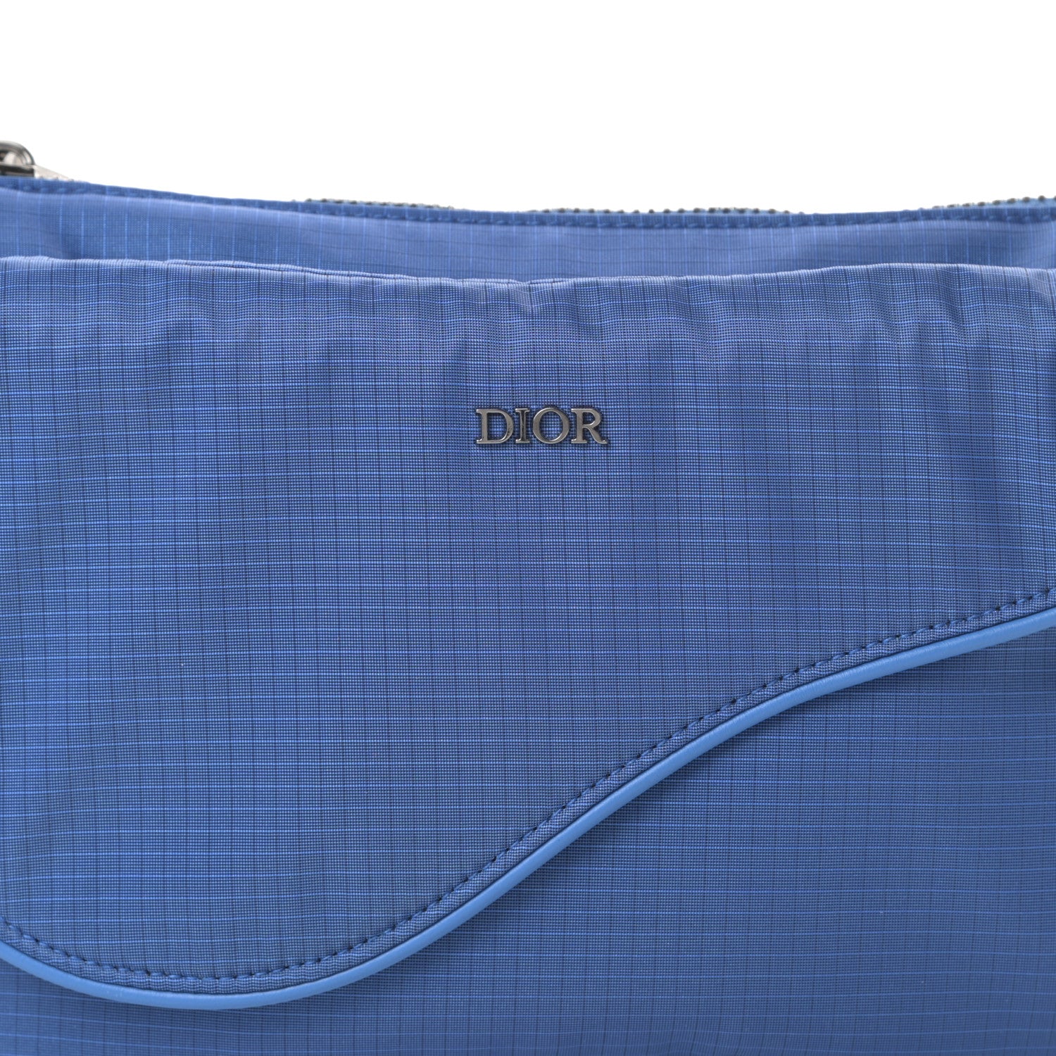 Christian Dior Nylon Saddle Belt Bag Blue 8 of 10