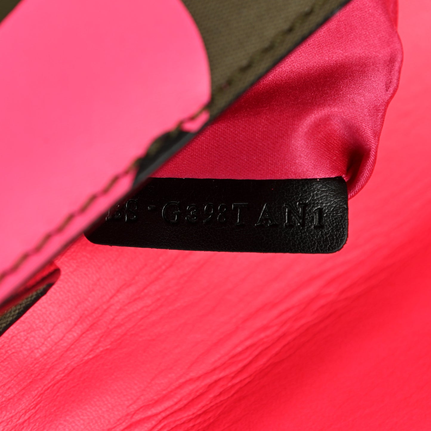 Nappa Canvas Camouflage Medium Glam Lock Rockstud Flap Fuxia Fluo