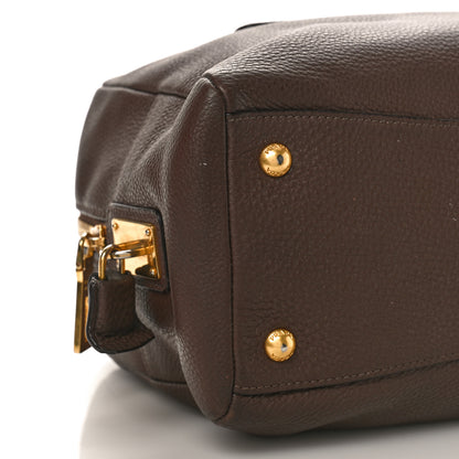 Prada Vitello Daino Shopping Satchel Dark Brown 7 of 13
