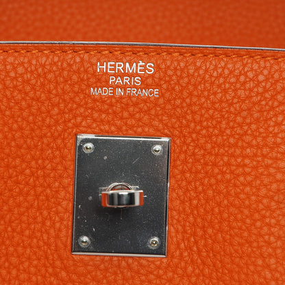 Hermes Taurillon Clemence Birkin 40 Orange 18 of 26