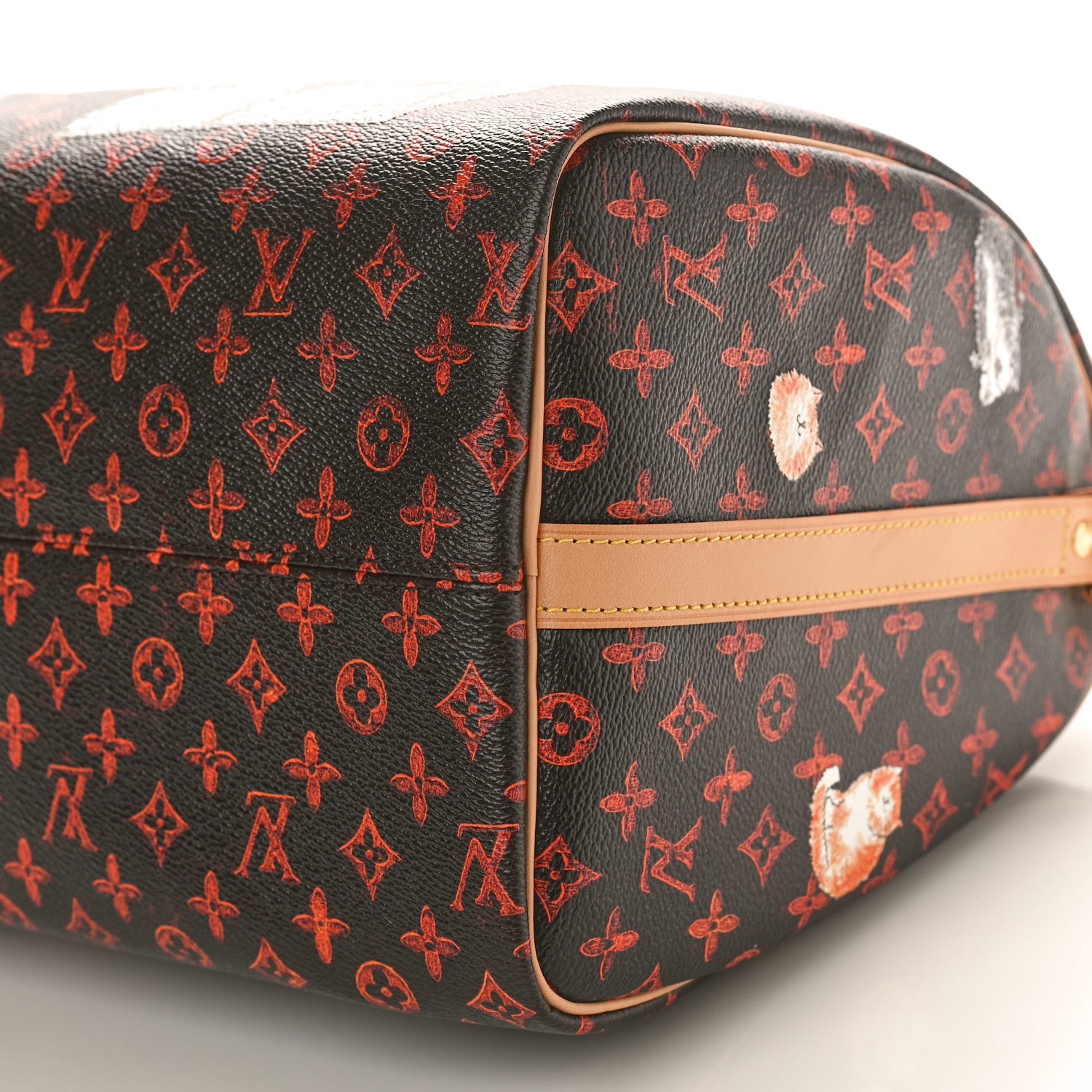 Louis Vuitton Catogram Speedy Bandouliere 30 Marron 10 of 11