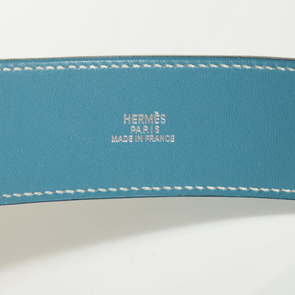 Hermes Veau Box Kelly Dog Bracelet Blue Jean 6 of 7