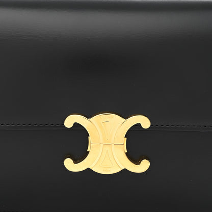Celine Shiny Calfskin Medium Triomphe Black 9 of 11