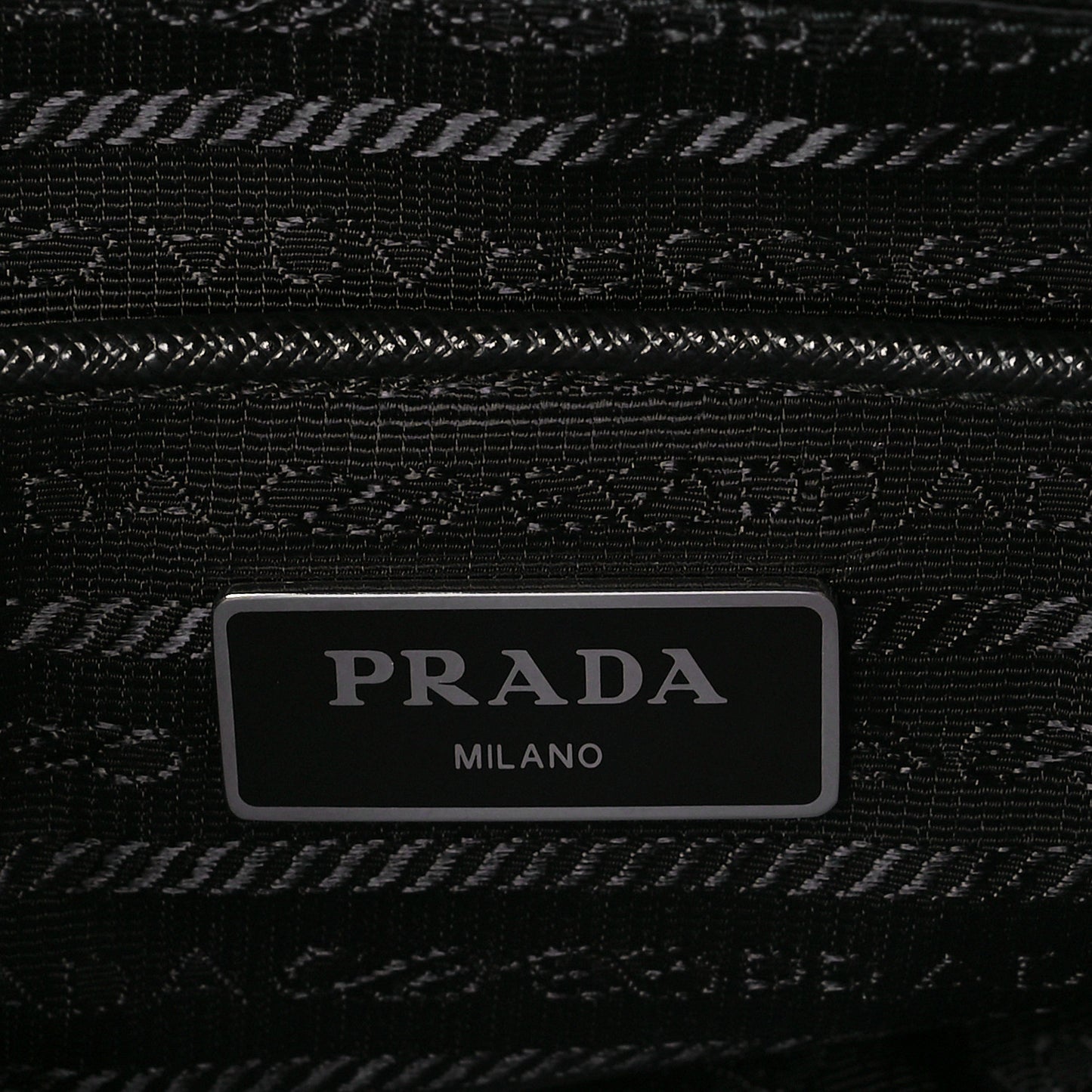 Tessuto Nylon Saffiano Small Backpack Black