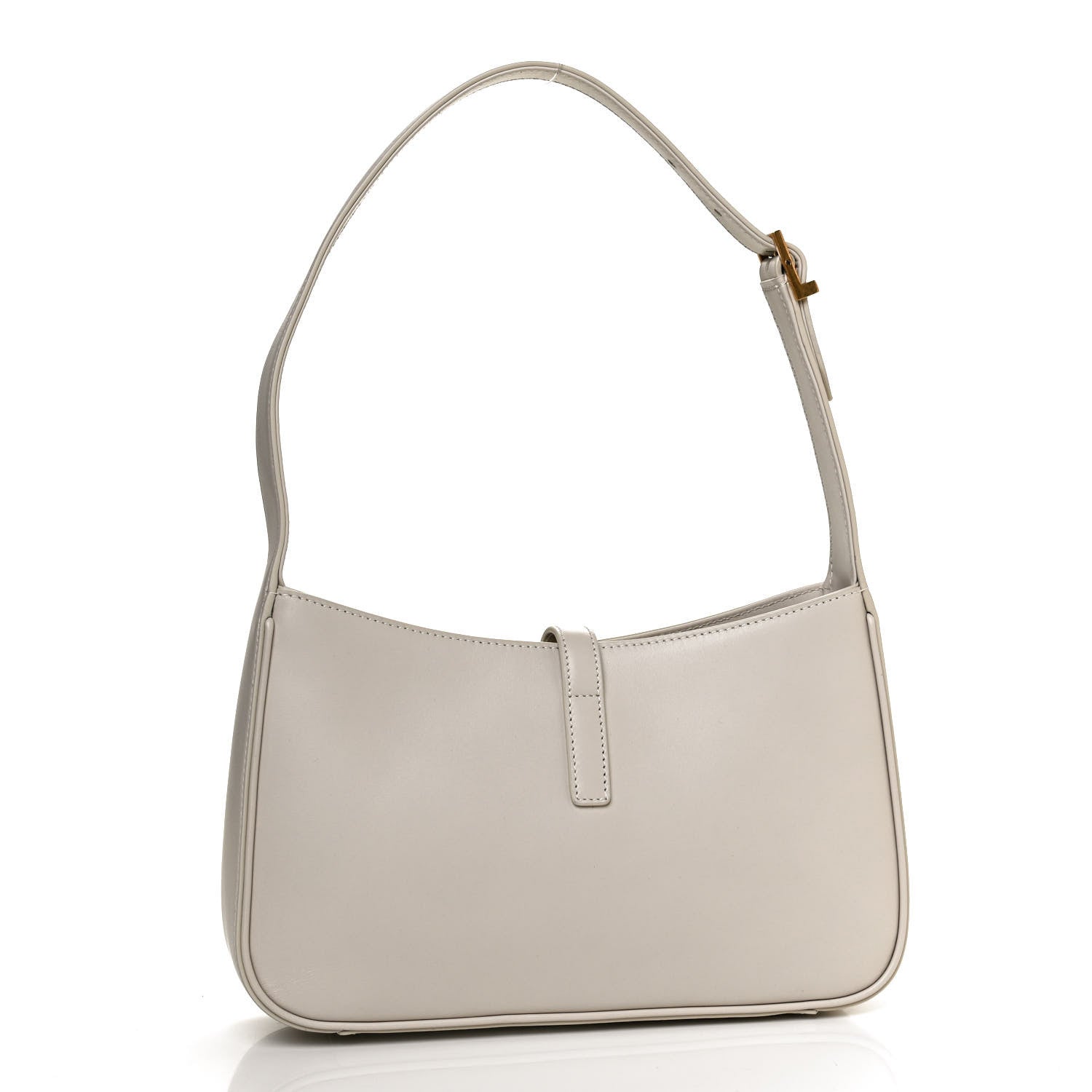 Saint Laurent Smooth Calfskin Le 5 A 7 Hobo Blanc Vintage 3 of 10