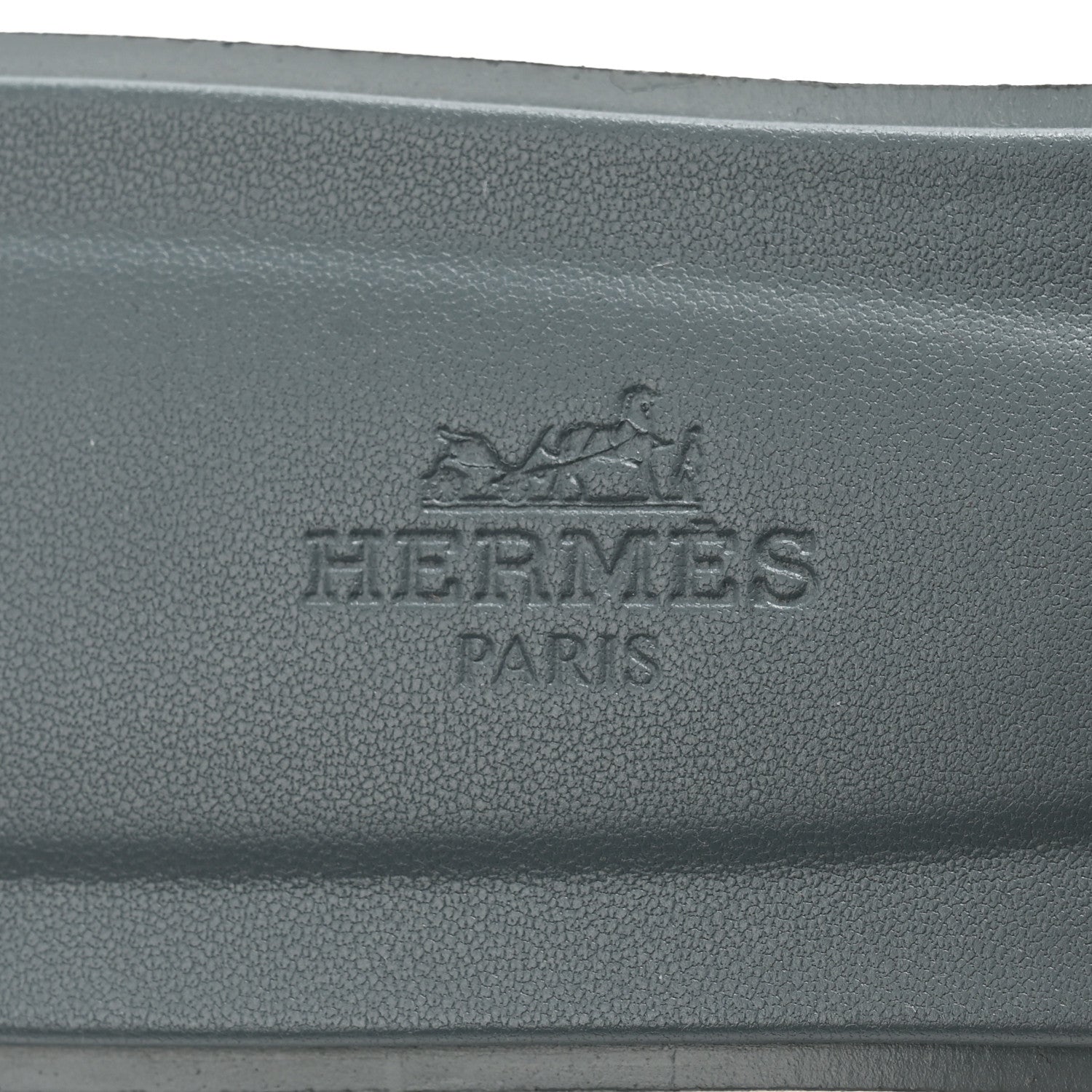 Hermes Epsom Oran Sandals 38 Gris Antarctique 6 of 12