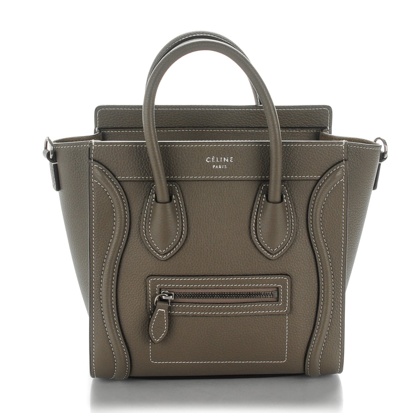 Drummed Calfskin Nano Luggage Souris